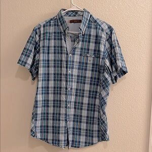 (3 for $19) Men’s Ben Sherman Blue Casual Button Down Shirt. Size L